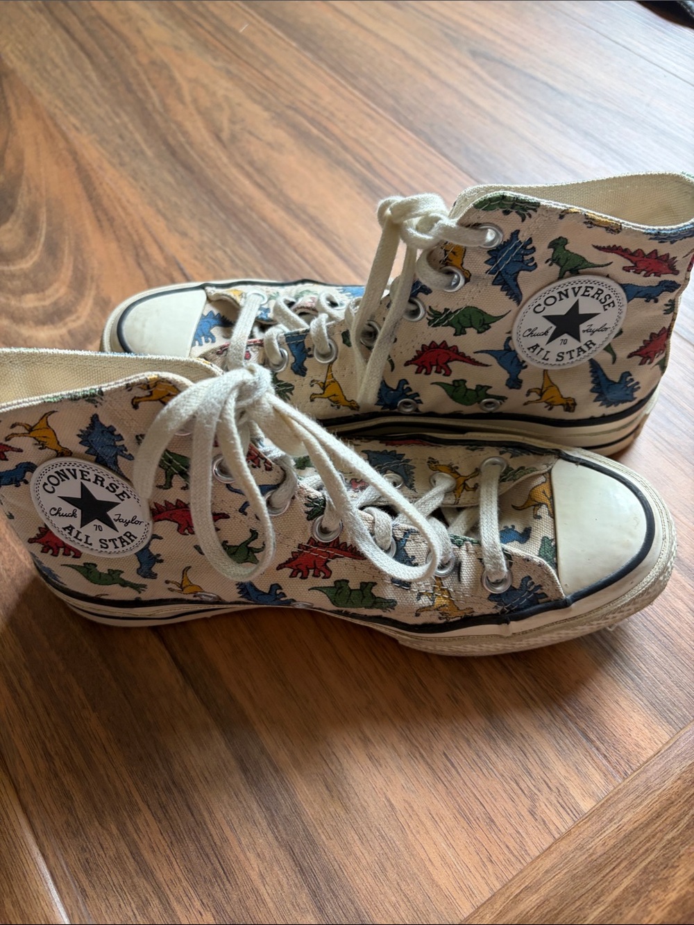 Men’s/Women’s Converse All Star Chuck Taylor High-Top Sneaker w/Dinosaurs SZ 6/8 - Picture 4 of 8